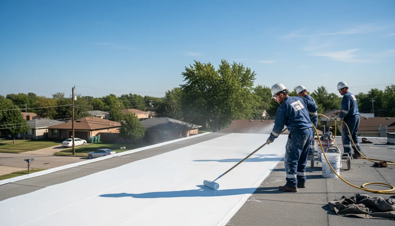 Commercial roof coating in Flushing, MI near me